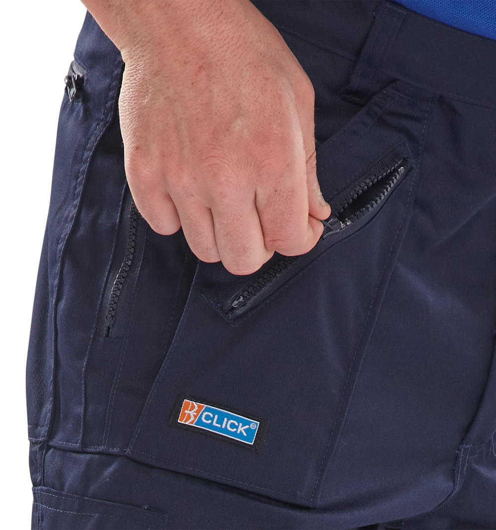 CLICK ACTION WORK TROUSERS NAVY BLUE