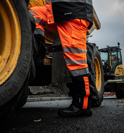 DELTIC HI-VIS OVERTROUSER TWO-TONE ORANGE / BLACK