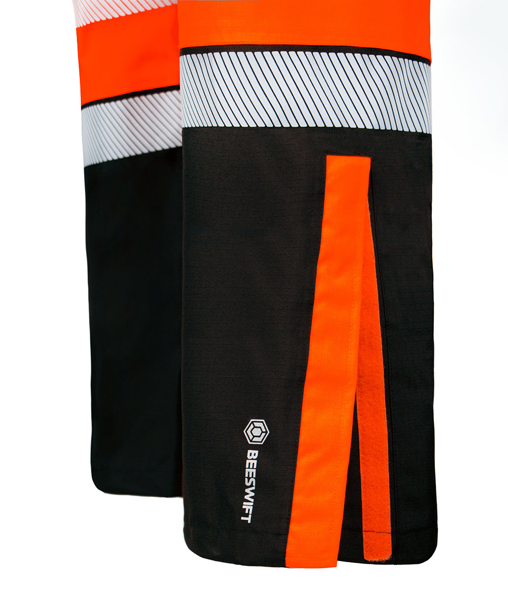 DELTIC HI-VIS OVERTROUSER TWO-TONE ORANGE / BLACK