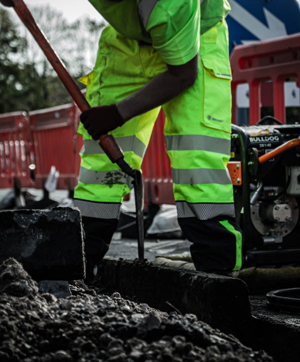 DELTIC HI-VIS OVERTROUSER TWO-TONE SATURN YELLOW / NAVY