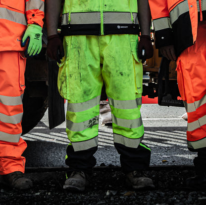 DELTIC HI-VIS OVERTROUSER TWO-TONE SATURN YELLOW / NAVY