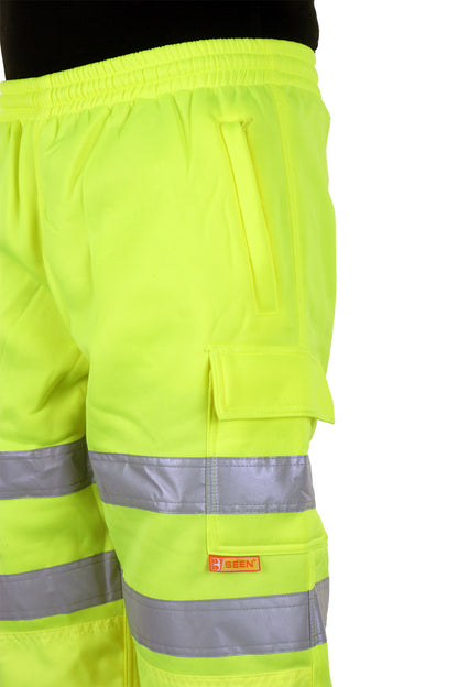 HI VIZ JOGGING BOTTOMS SATURN YELLOW