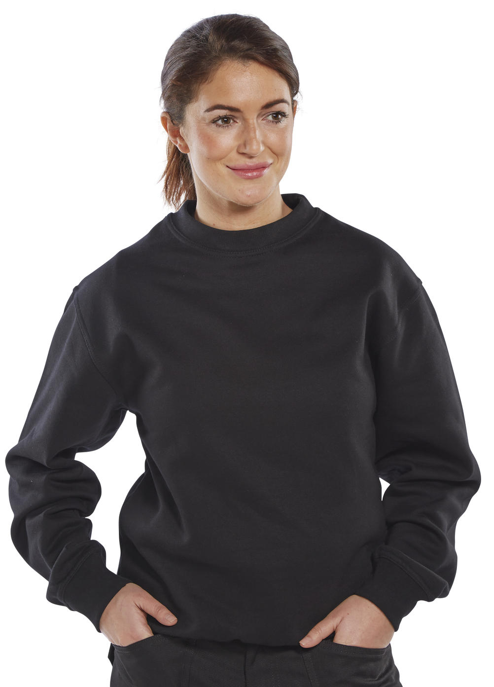 CLICK POLYCOTTON SWEATSHIRT BLACK