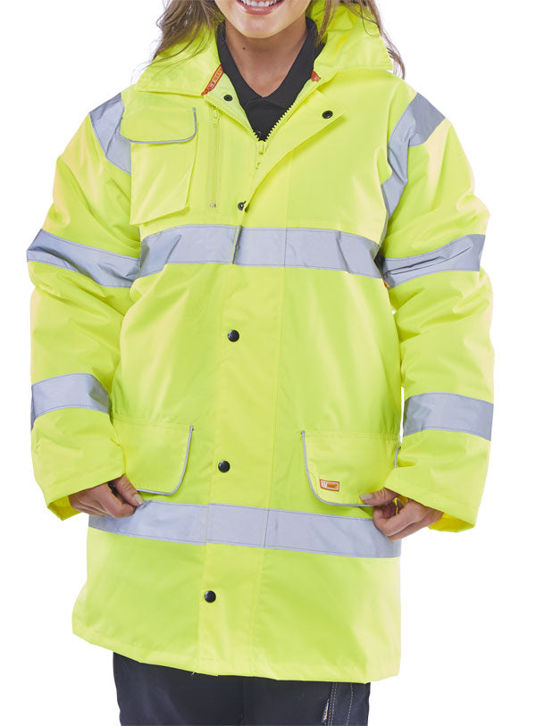 FLEECE LINED TRAFFIC JACKET SATURN YELLOW