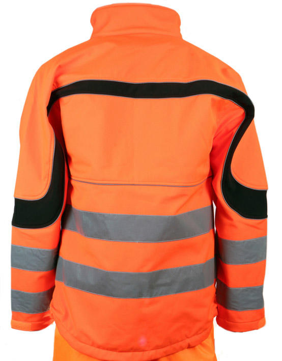 ETON HI-VIZ SOFT SHELL JACKET ORANGE / BLACK