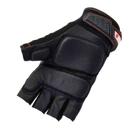 ERGODYNE IMPACT FINGERLESS GLOVE BLACK/GREY