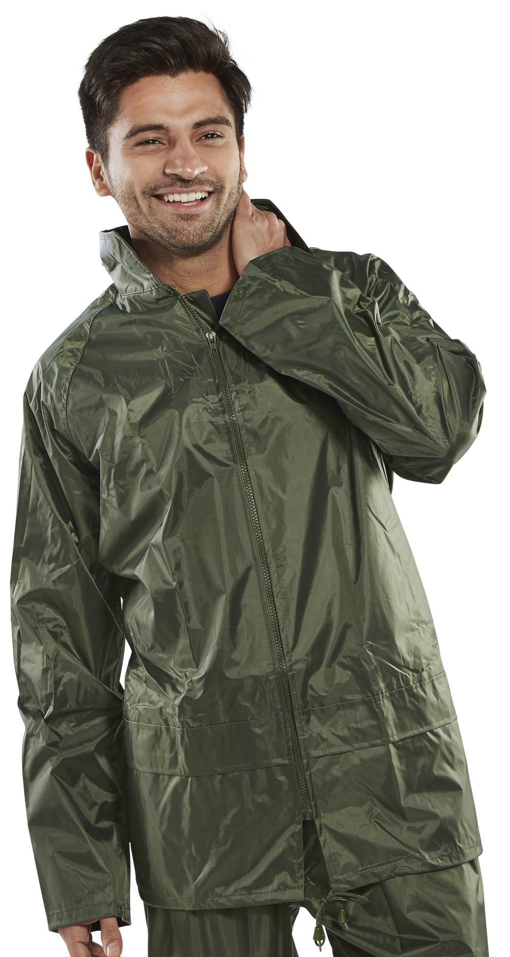 NYLON B-DRI JACKET OLIVE GREEN