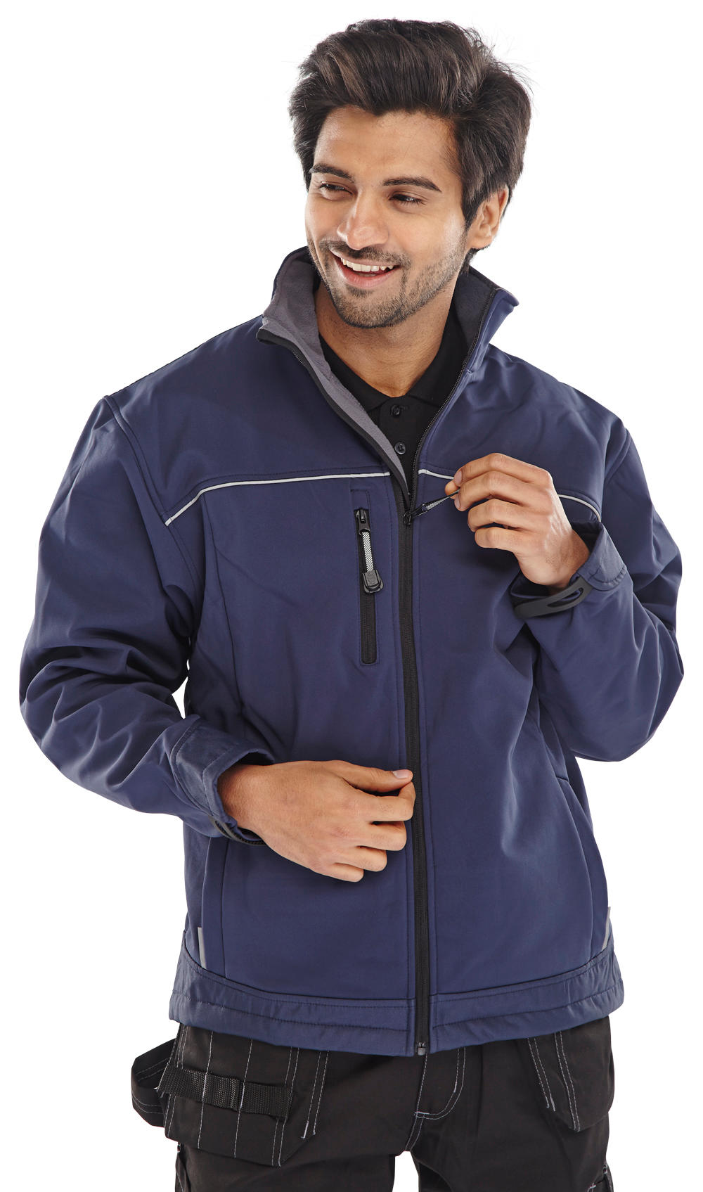 SOFT SHELL JACKET NAVY BLUE