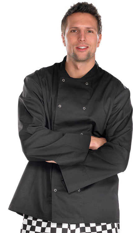 CHEFS JACKET LONG SLEEVE BLACK