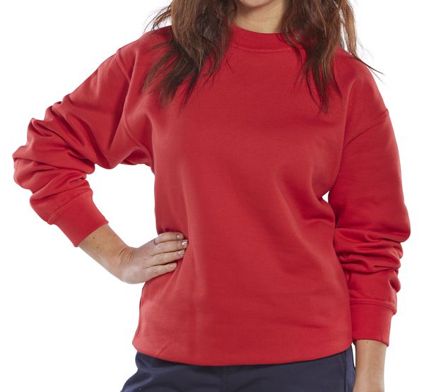 CLICK POLYCOTTON SWEATSHIRT ROYAL BLUE L