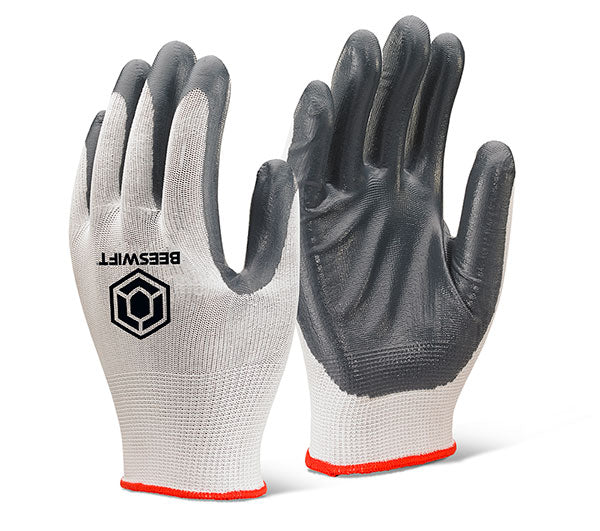 NITRILE P/C POLYESTER GREY GREY XL