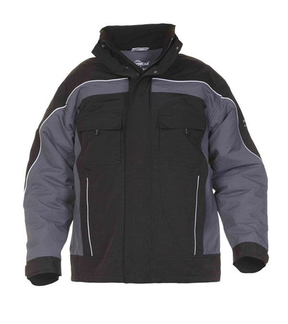 RIMINI SNS WATERPROOF FIXED LINING PILOT JACKET  GREY / BLACK