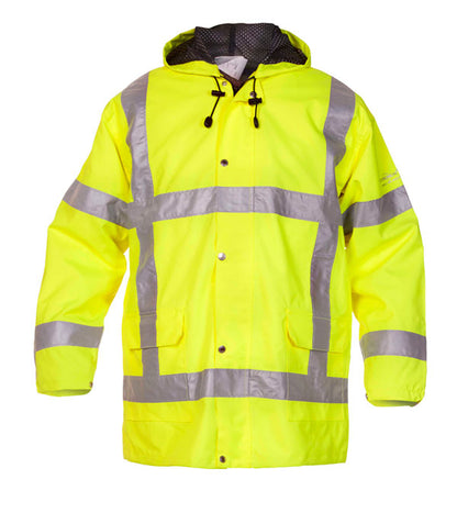 UITDAM SNS HIGH VISIBILITY WATERPROOF JACKET SATURN YELLOW