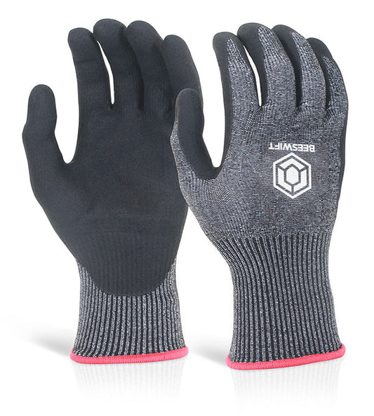 PU COATED CUT 5 GLOVE BLACK L