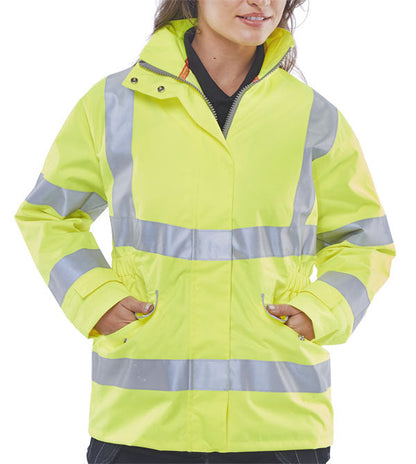 LADIES EXECUTIVE HI-VIZ JACKET SATURN YELLOW