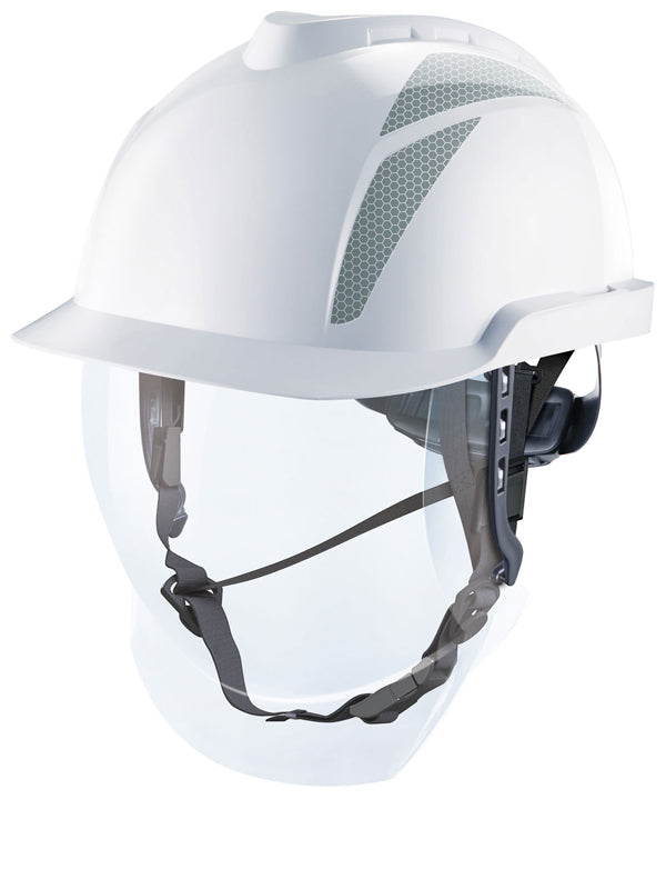 V-GARD 950 ELECTRICIAN HELMET WHITE SET WHITE/RED 