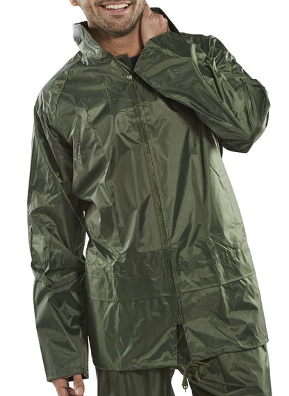 NYLON B-DRI JACKET OLIVE GREEN