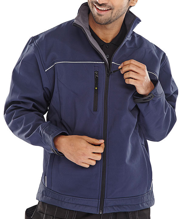 SOFT SHELL JACKET NAVY BLUE