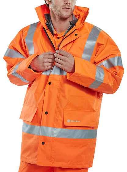 4 IN 1 JACKET & BODYWARMER ORANGE XXXXXL